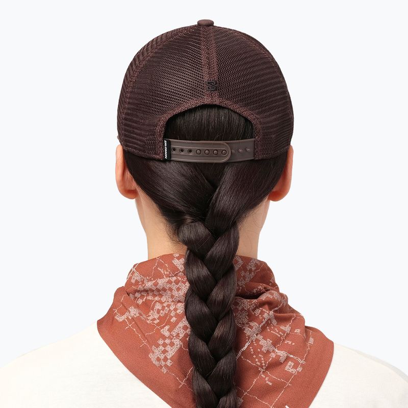 Kšiltovka Salomon Logo Trucker coffee bean 5