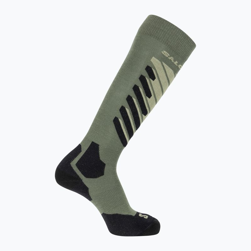 Lyžařské ponožky Salomon S/Access deep lichen green/lime cream/black