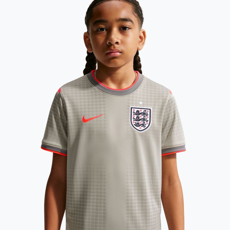 Dětské fotbalové tričko Nike England Pre-Match pewter grey/bright crimson 5