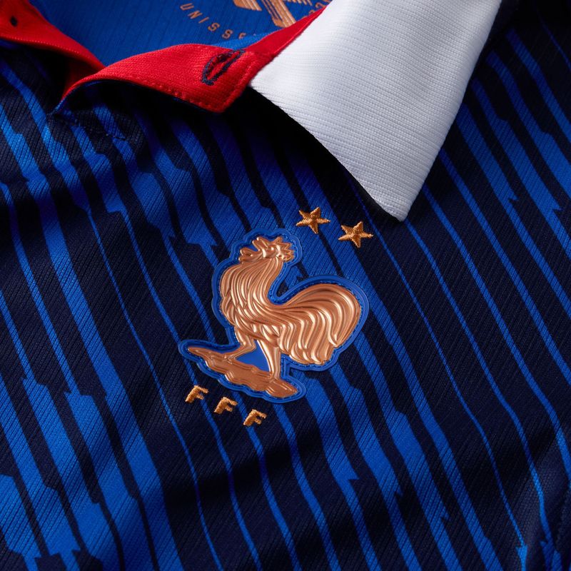 Dětské fotbalové tričko Nike FFF 2026 Stadium Home game royal/metallic copper 3