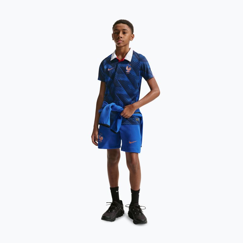 Dětské fotbalové tričko Nike FFF 2026 Stadium Home game royal/metallic copper 5