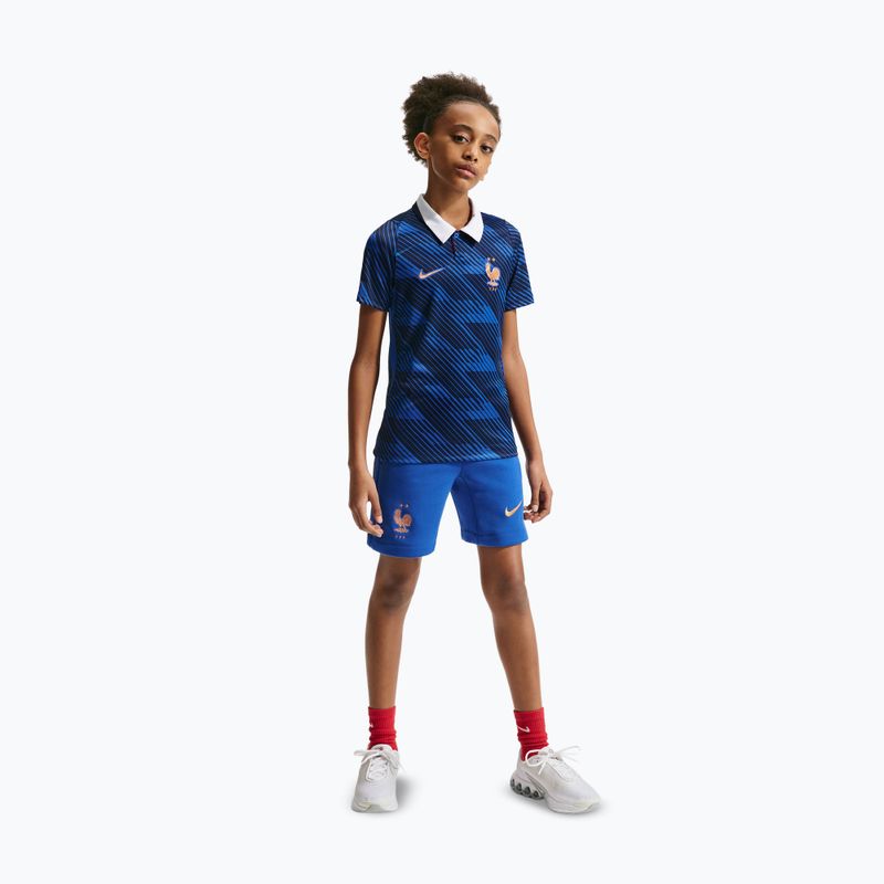 Dětské fotbalové tričko Nike FFF 2026 Stadium Home game royal/metallic copper 6