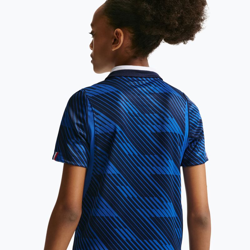 Dětské fotbalové tričko Nike FFF 2026 Stadium Home game royal/metallic copper 9