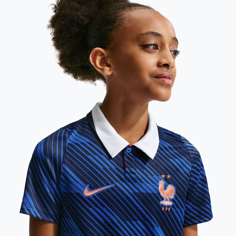 Dětské fotbalové tričko Nike FFF 2026 Stadium Home game royal/metallic copper 10