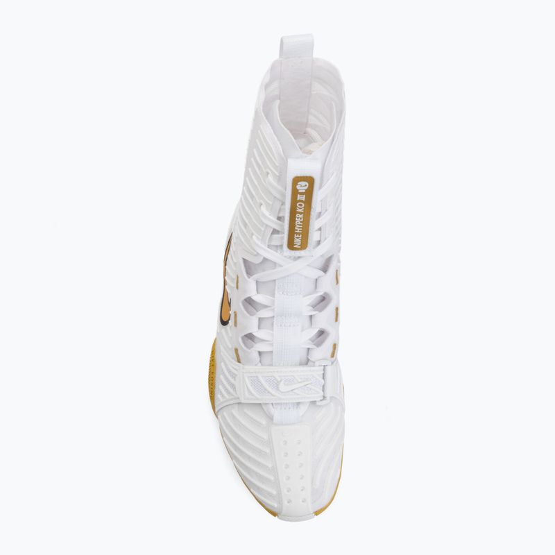 Boxerské boty Nike HyperKo 3 white/metallic gold 5