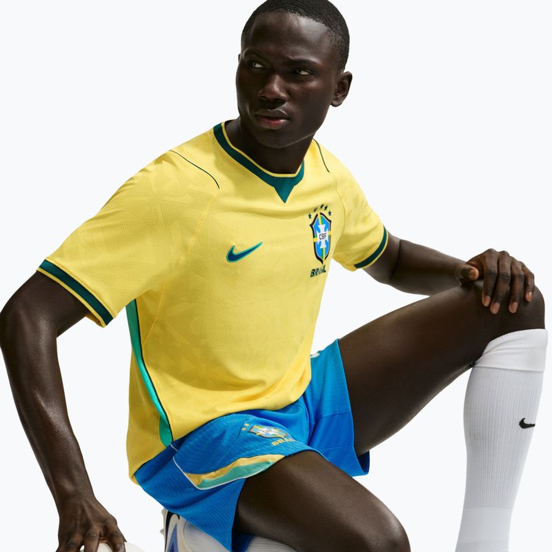 Pánské fotbalové tričko Nike Brazil 2026/27 Match Home canary/light mint/geode teal 4