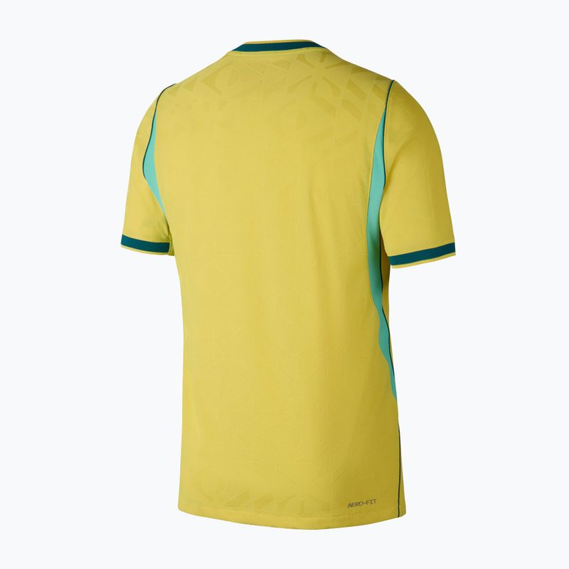 Pánské fotbalové tričko Nike Brazil 2026/27 Match Home canary/light mint/geode teal 9