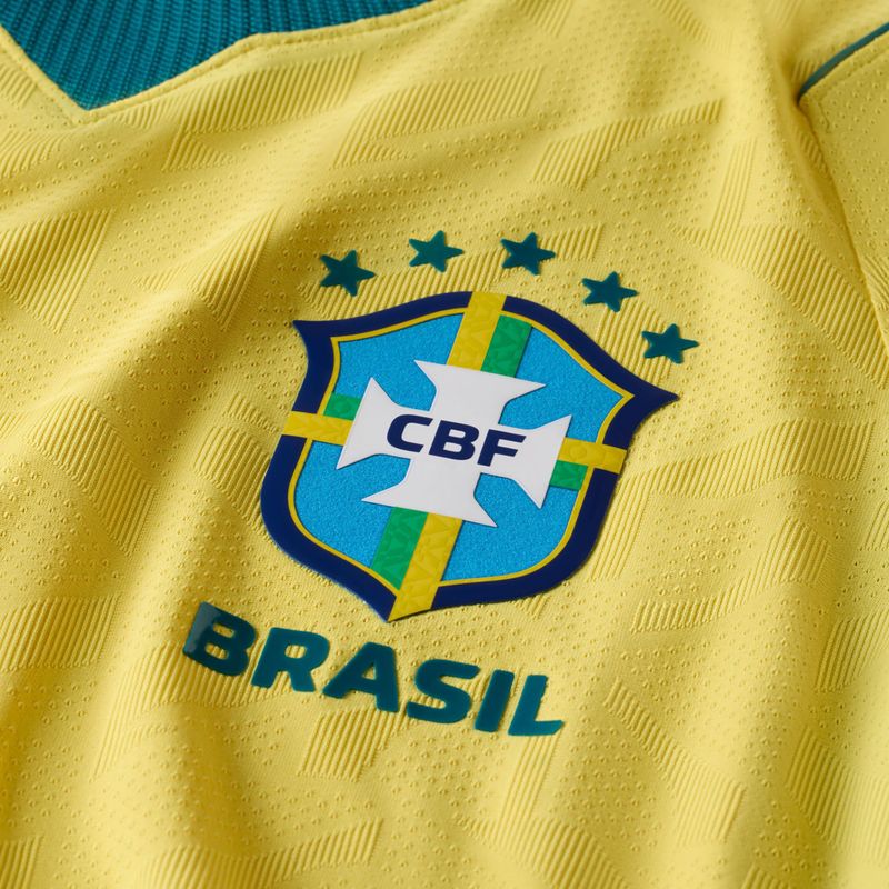Pánské fotbalové tričko Nike Brazil 2026/27 Match Home canary/light mint/geode teal 11