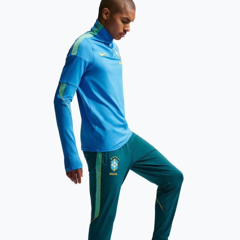 Pánské fotbalové kalhoty Nike Brazil Strike geode teal/light mint/midwest gold 4
