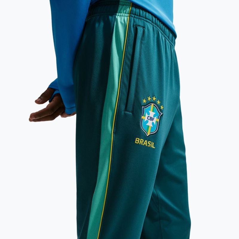 Pánské fotbalové kalhoty Nike Brazil Strike geode teal/light mint/midwest gold 6