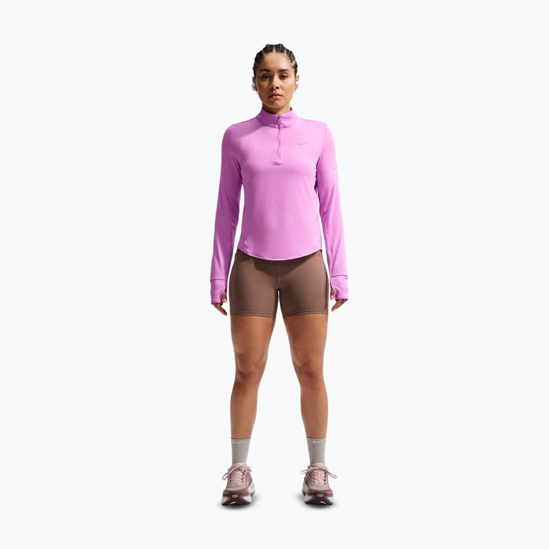 Dámská běžecká mikina Nike Swift Dri-FIT UV 1/4-Zip light magenta 2