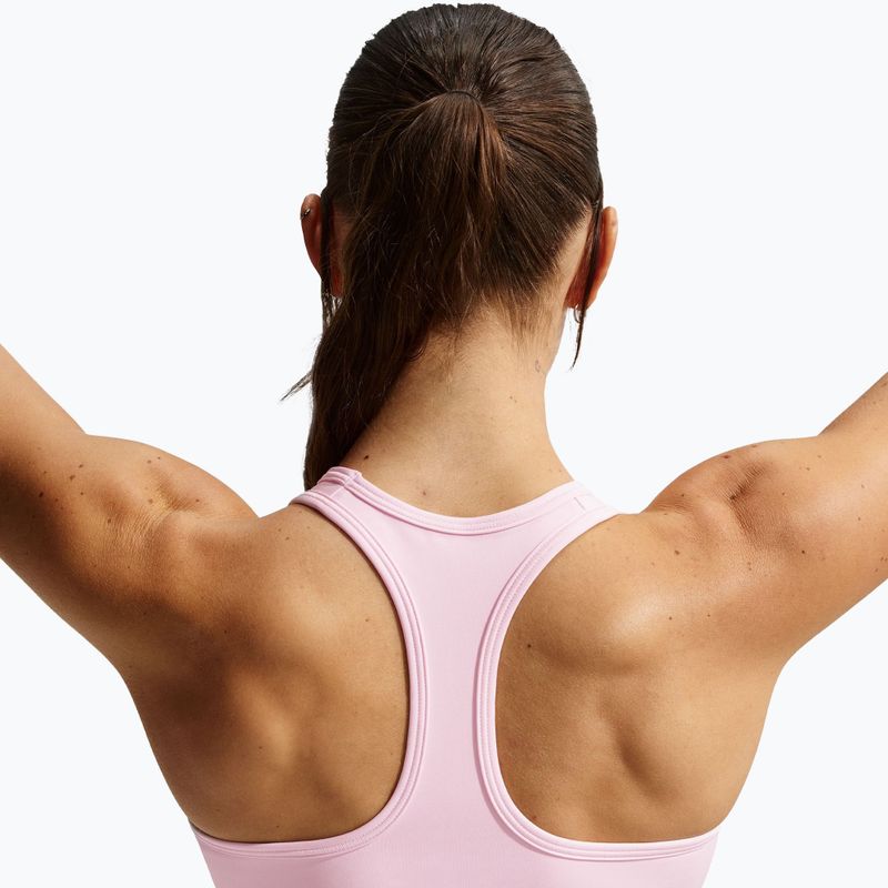 Sportovní podprsenka Nike Swoosh Medium Support pink foam/stone mauve/white 4