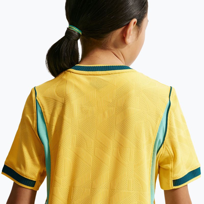 Dětské fotbalové tričko Nike Brazil 2026/27 Match Home canary/light mint/geode teal 9