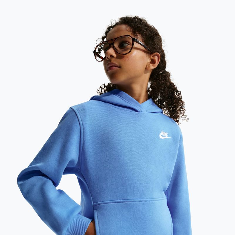 Dětská mikina Nike Sportswear Club Fleece university blue/white 6