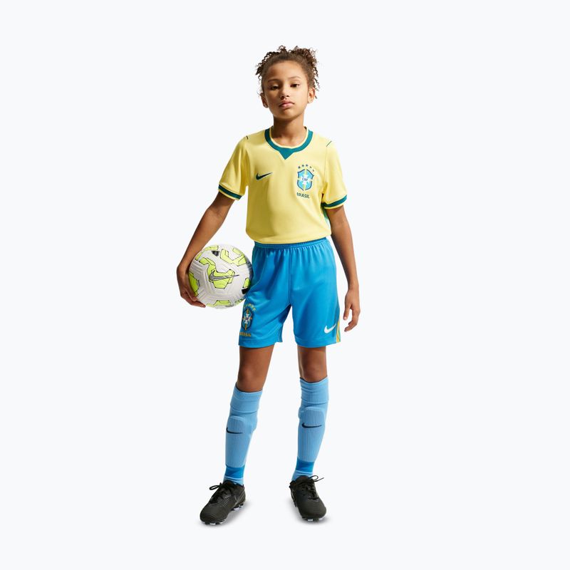 Dětské fotbalové šortky Nike Brazil 2026 Stadium Home Soccer Replica light photo blue/light mint/white 2