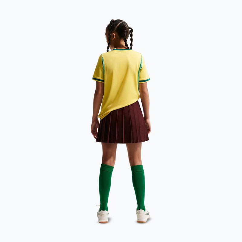 Dětské fotbalové tričko Nike Brazil 2026 Stadium Home Soccer Replica canary/light menta/geode teal 3
