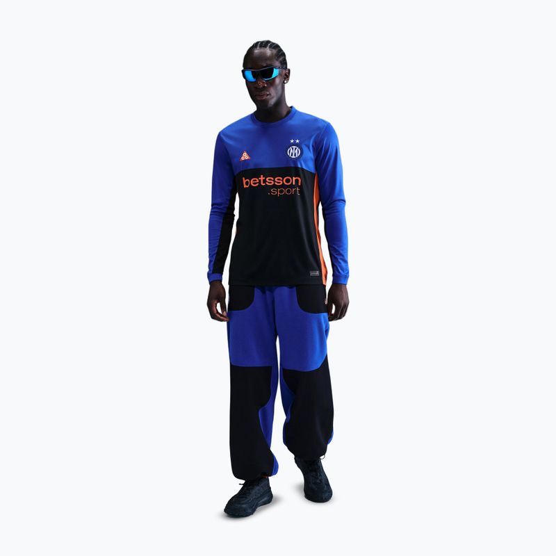Pánský fotbalový dres Longsleeve Nike Inter Milan Stadium SE Hyper Blue/Black/Safety Orange 2