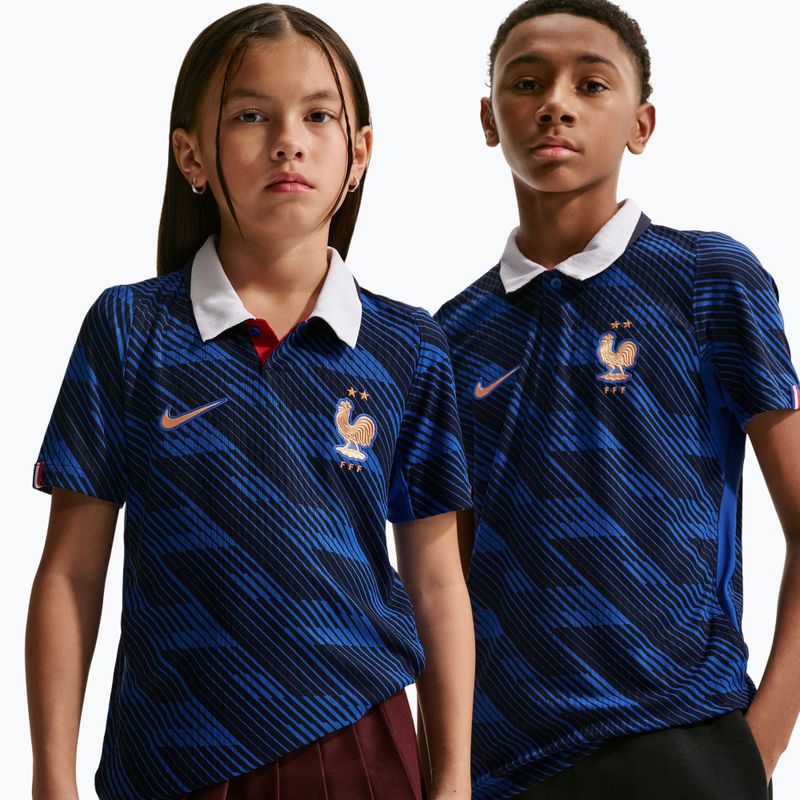 Dětské fotbalové tričko Nike FFF 2026/27 Match Home game royal/metallic copper 4