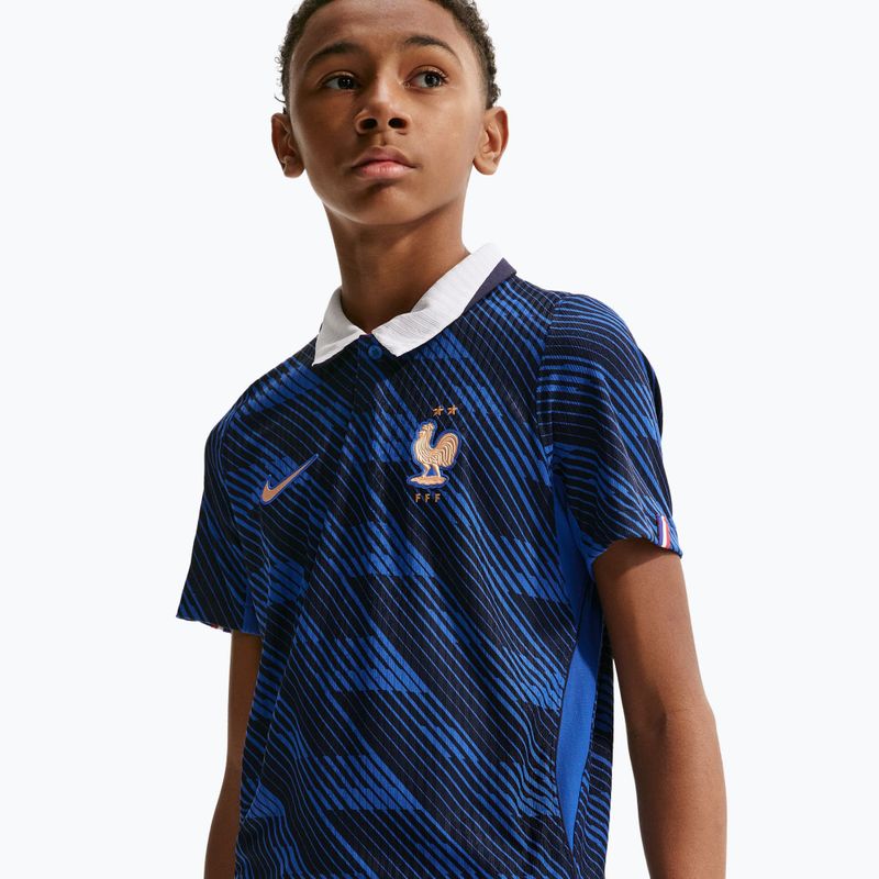 Dětské fotbalové tričko Nike FFF 2026/27 Match Home game royal/metallic copper 7
