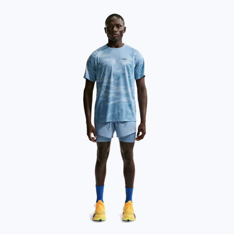 Pánské běžecké šortky Nike Stride Dri-Fit Hybrid 5" Work Blue 2