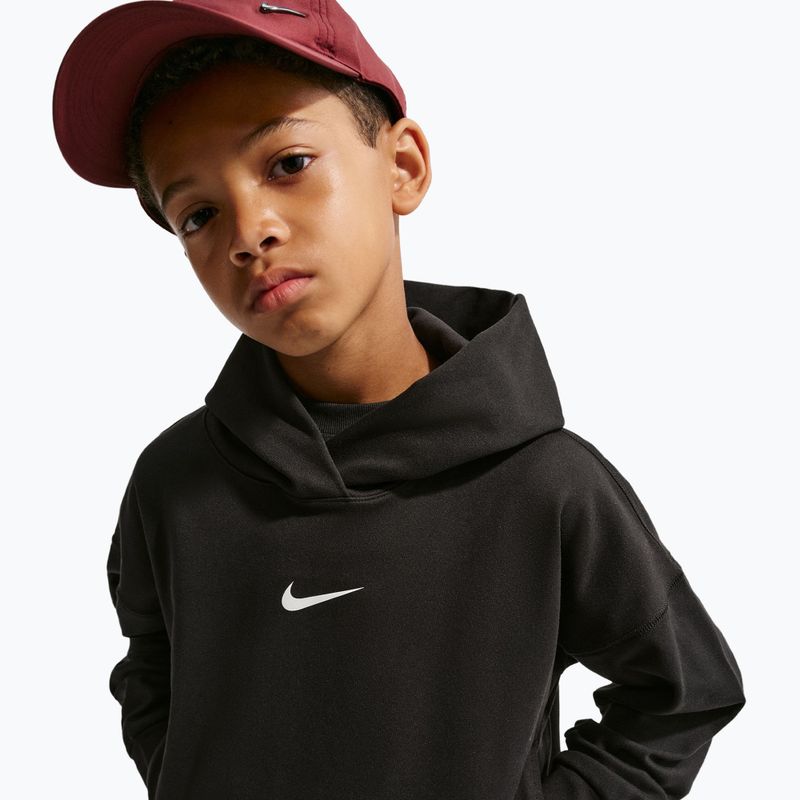 Dětská mikina Nike Pro Dri-Fit Pullover Hoodie black/white 4