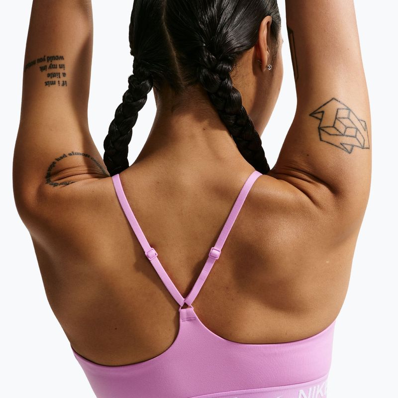 Tréninková podprsenka Nike Dri-Fit Indy Light Support light magenta/light magenta/white 5