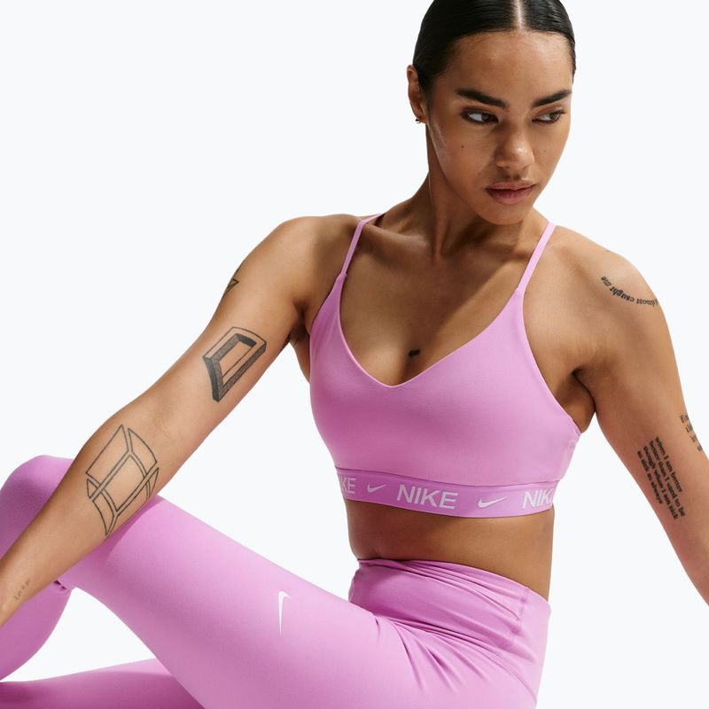 Tréninková podprsenka Nike Dri-Fit Indy Light Support light magenta/light magenta/white 6
