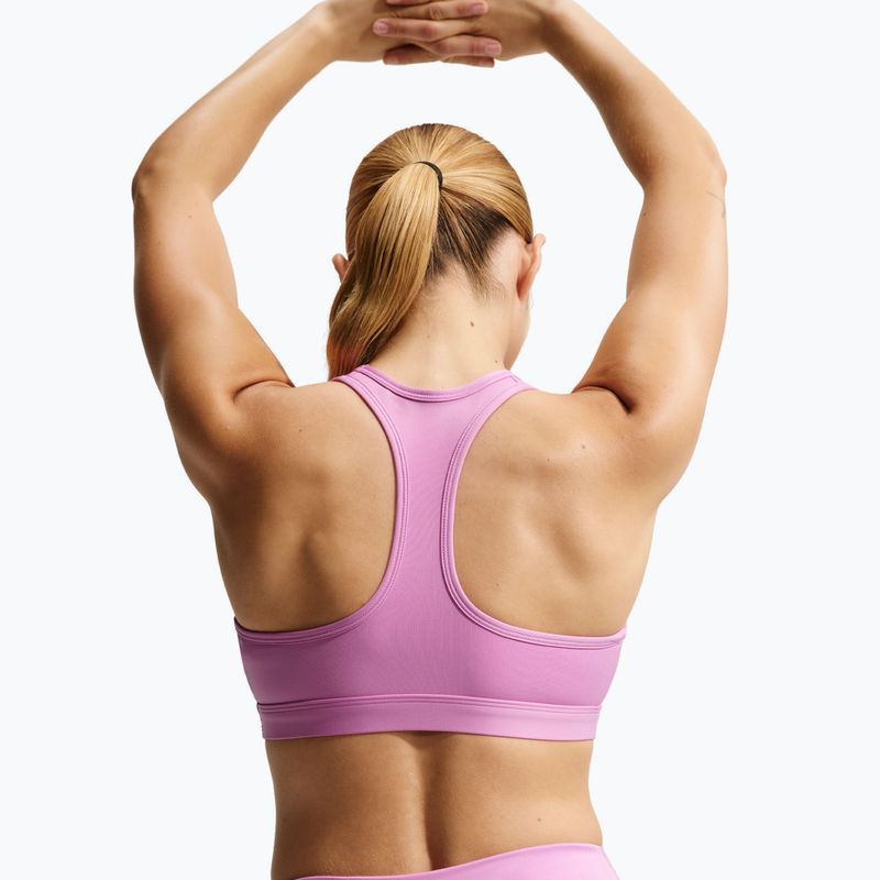 Sportovní podprsenka Nike Swoosh Medium Support light magenta/white 3
