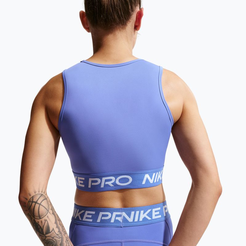 Dámské tréninkové tričko Nike Pro Dri-Fit sapphire/white 5
