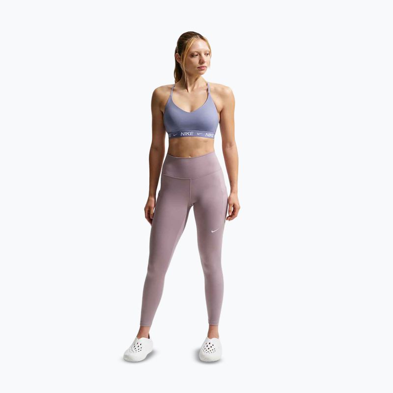 Tréninková podprsenka Nike Dri-Fit Indy Light Support iron purple/iron purple/white 2