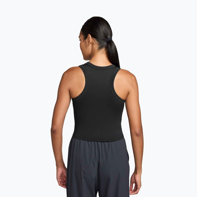 Dámské tílko Nike One Fitted Dri-Fit Cropped Tank thunder black/white 2