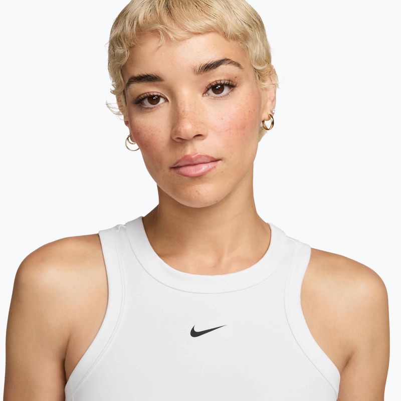 Dámské tílko Nike One Fitted Dri-Fit Cropped Tank thunder white/black 3