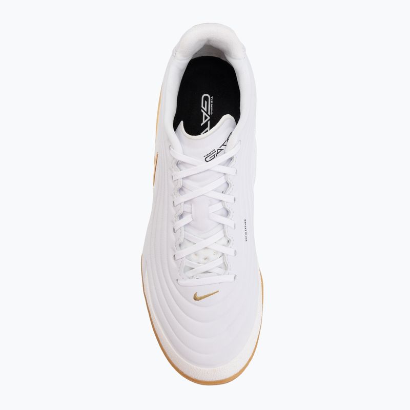Pánské kopačky Nike Tiempo Reactgato IC white/metallic gold 5