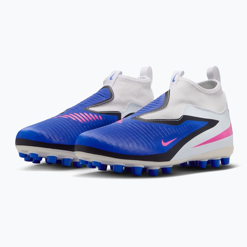 Dětské kopačky Nike Jr. Phantom 6 High Academy FG/MG racer blue/white/pink blast 10