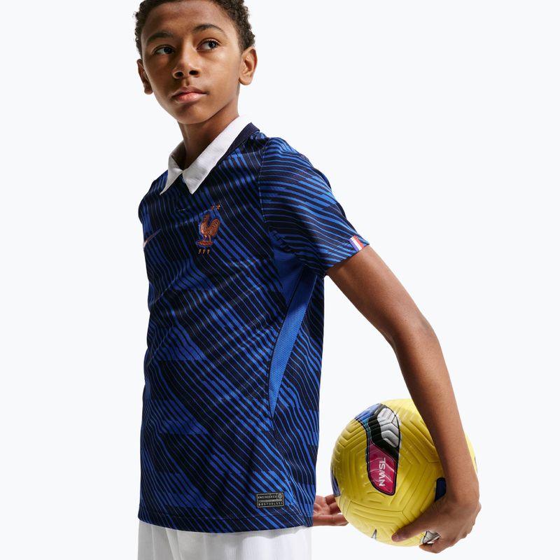 Dětské fotbalové šortky Nike FFF 2026 Stadium Home white/metallic copper 5