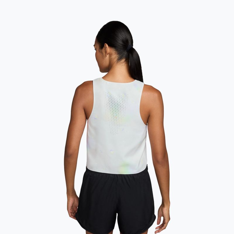 Dámské běžecké tričko Nike AeroSwift Dri-Fit ADV Cropped Tank Top off white/black 2