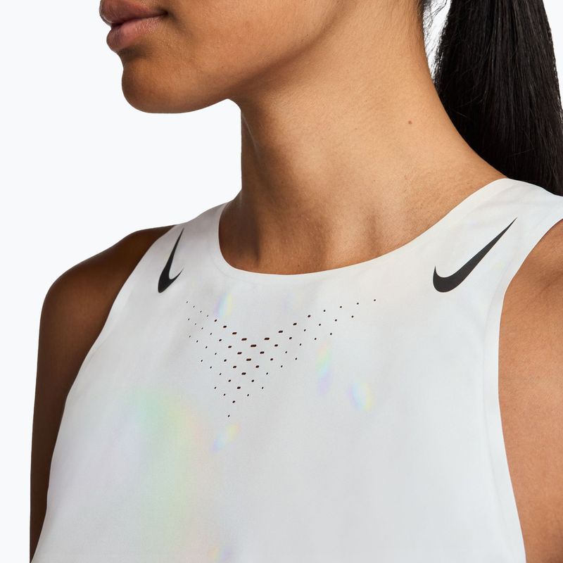 Dámské běžecké tričko Nike AeroSwift Dri-Fit ADV Cropped Tank Top off white/black 3