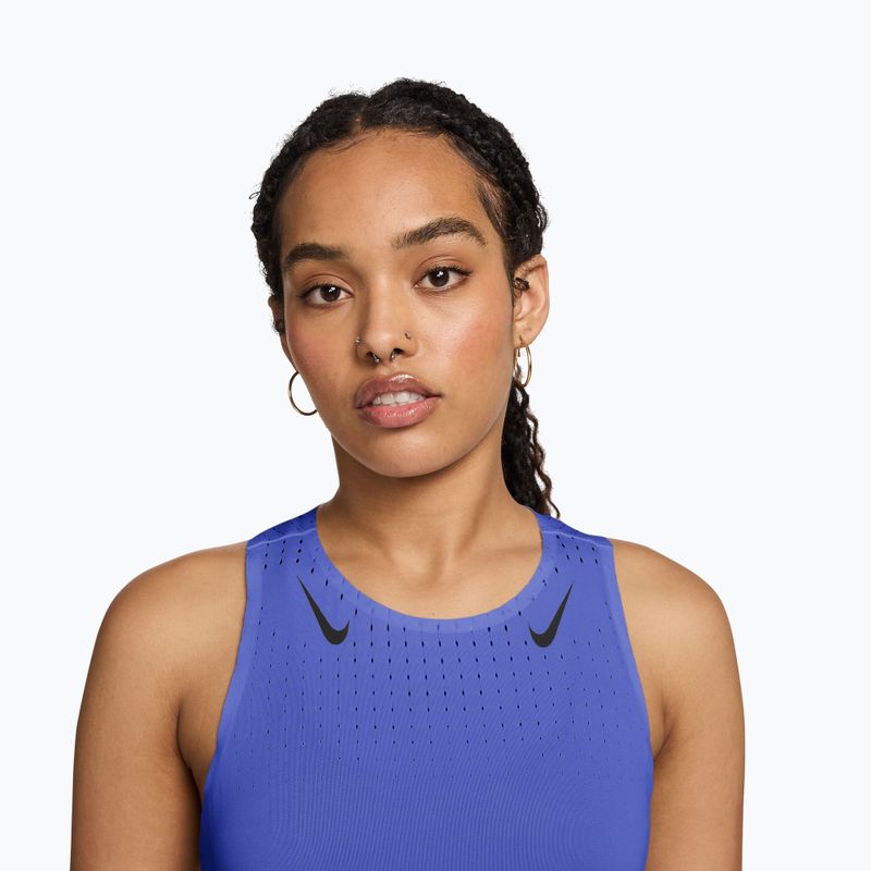 Dámské běžecké tílko Nike AeroSwift Dri-Fit ADV Singlet sapphire/black 3