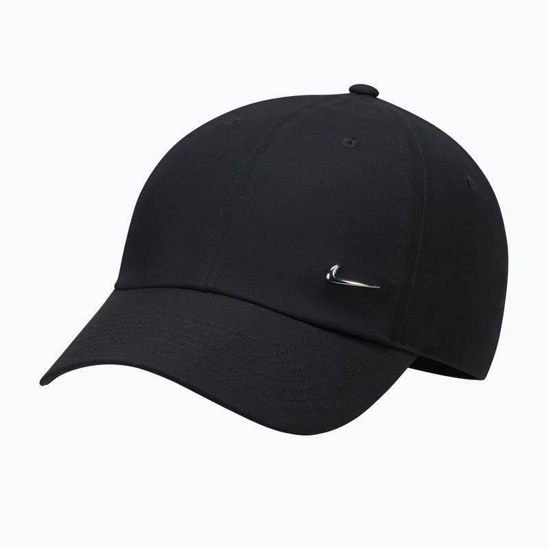Kšiltovka Nike Dri-Fit Club Unstructured Metal Swoosh 2026 black/metallic silver