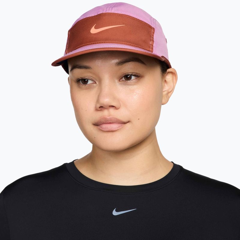 Kšiltovka Nike Dri-Fit Fly light magenta/dusty peach/orange frost 3