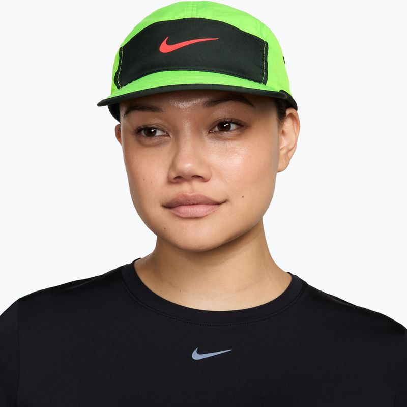 Kšiltovka Nike Dri-Fit Fly electric green/black spruce/hot lava