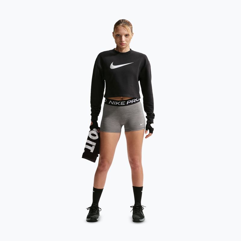 Dámská tréninková mikina Nike Pro Dri-Fit Crew Neck black/metallic silver/white 2