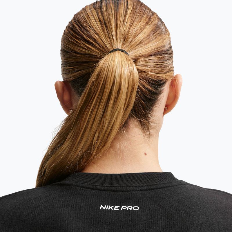 Dámská tréninková mikina Nike Pro Dri-Fit Crew Neck black/metallic silver/white 4