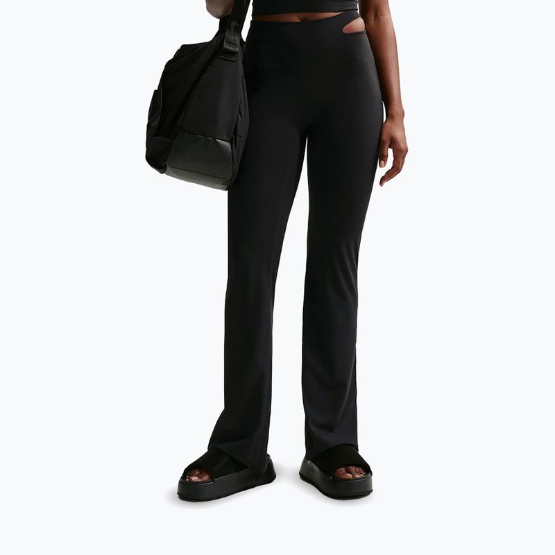 Dámské sportovní kalhoty Nike Zenvy High-Waisted Flared black/pcg3c 2