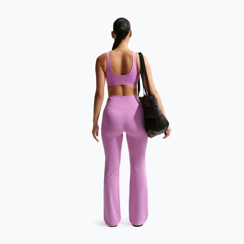 Dámské tepláky Nike Zenvy High-Waisted Flared light magenta/white 3