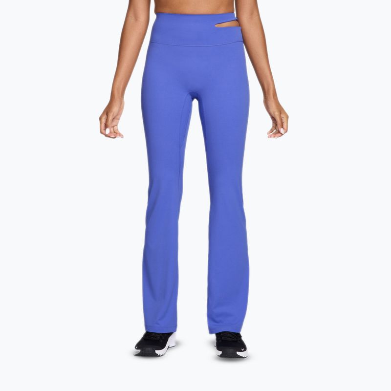 Dámské tréninkové kalhoty Nike Zenvy High-Waisted Flared sapphire/white
