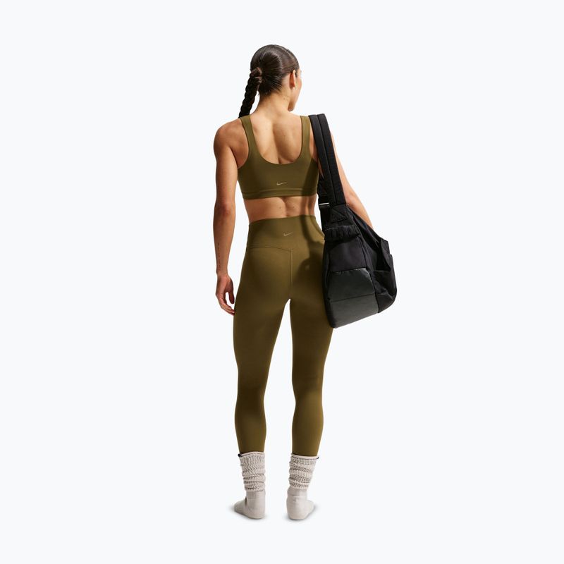 Tréninková podprsenka Nike Zenvy Light-Support Lightly Lined olive flak/white 3