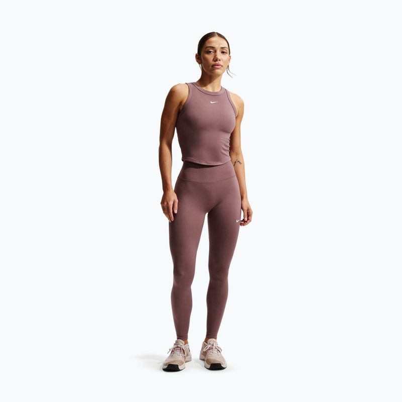 Dámské legíny Nike One Seamless Front High-Waisted tattoo/white 2