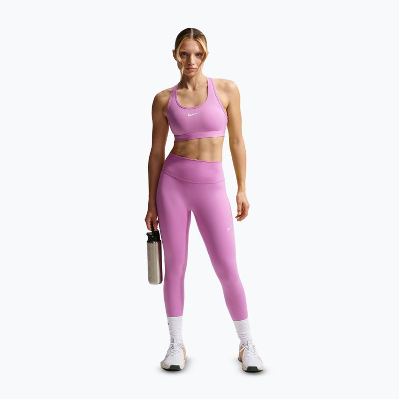 Dámské legíny Nike One Seamless Front High-Waisted light magenta/white 2