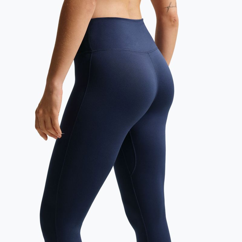 Dámské legíny Nike One Seamless Front High-Waisted midnight navy/white 4
